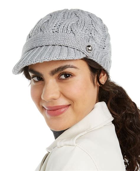 michael kors cable knit peak hat|Michael michael kors michael kors tripple cable knit peak hat .